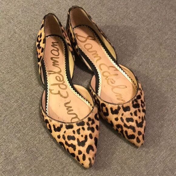 Good condition sam edelman leopard flats size 6 - Picture 1 of 3